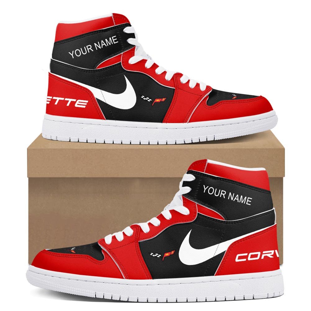 Ideafootwear Corvette c6 AJ1 High Sneakers Shoes For Men And Women 1