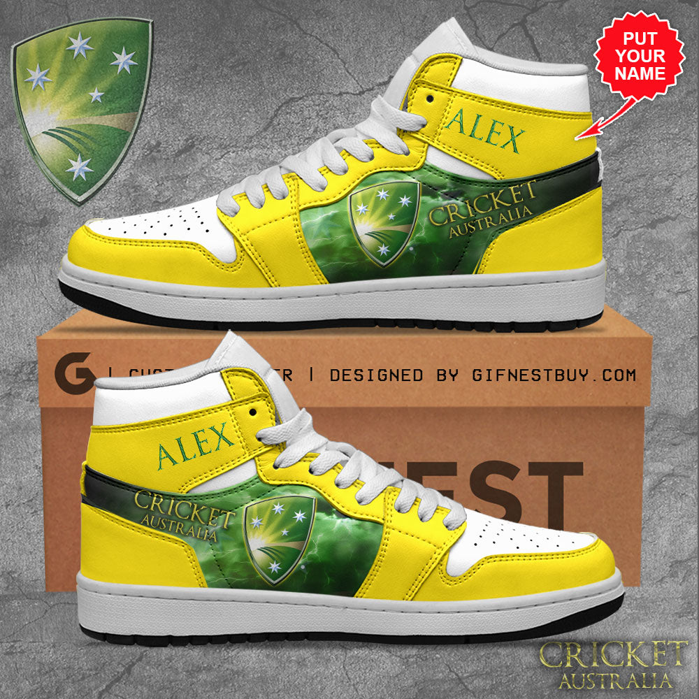 Ideafootwear Cricket World Cup 2023 x Australia AJ1 High Sneakers Shoes For Men And Women 2