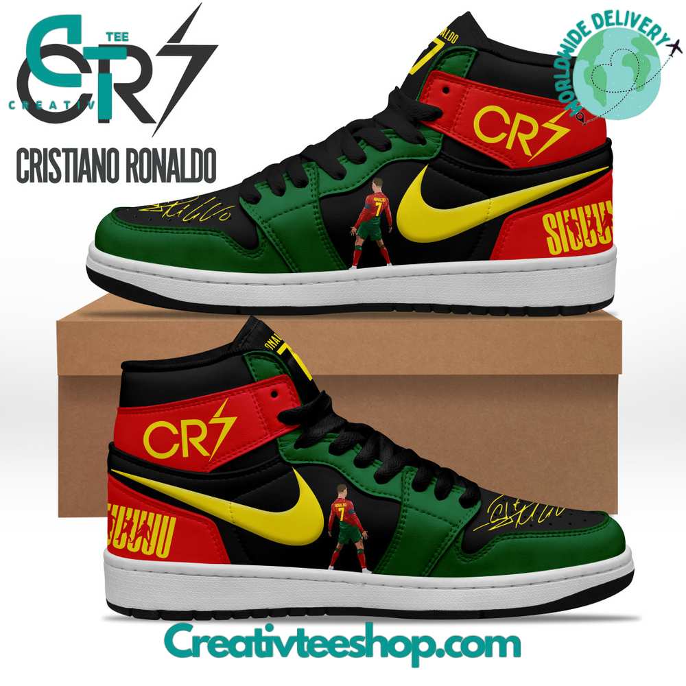 Ideafootwear Cristiano Ronaldo AJ1 High Sneakers Shoes For Men And Women 2