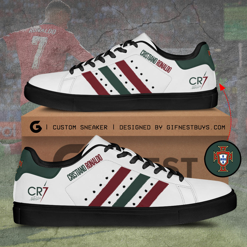 Ideafootwear Cristiano Ronaldo x Portugal National Team Skate Stan Shoes Sneakes For Men And Women 3
