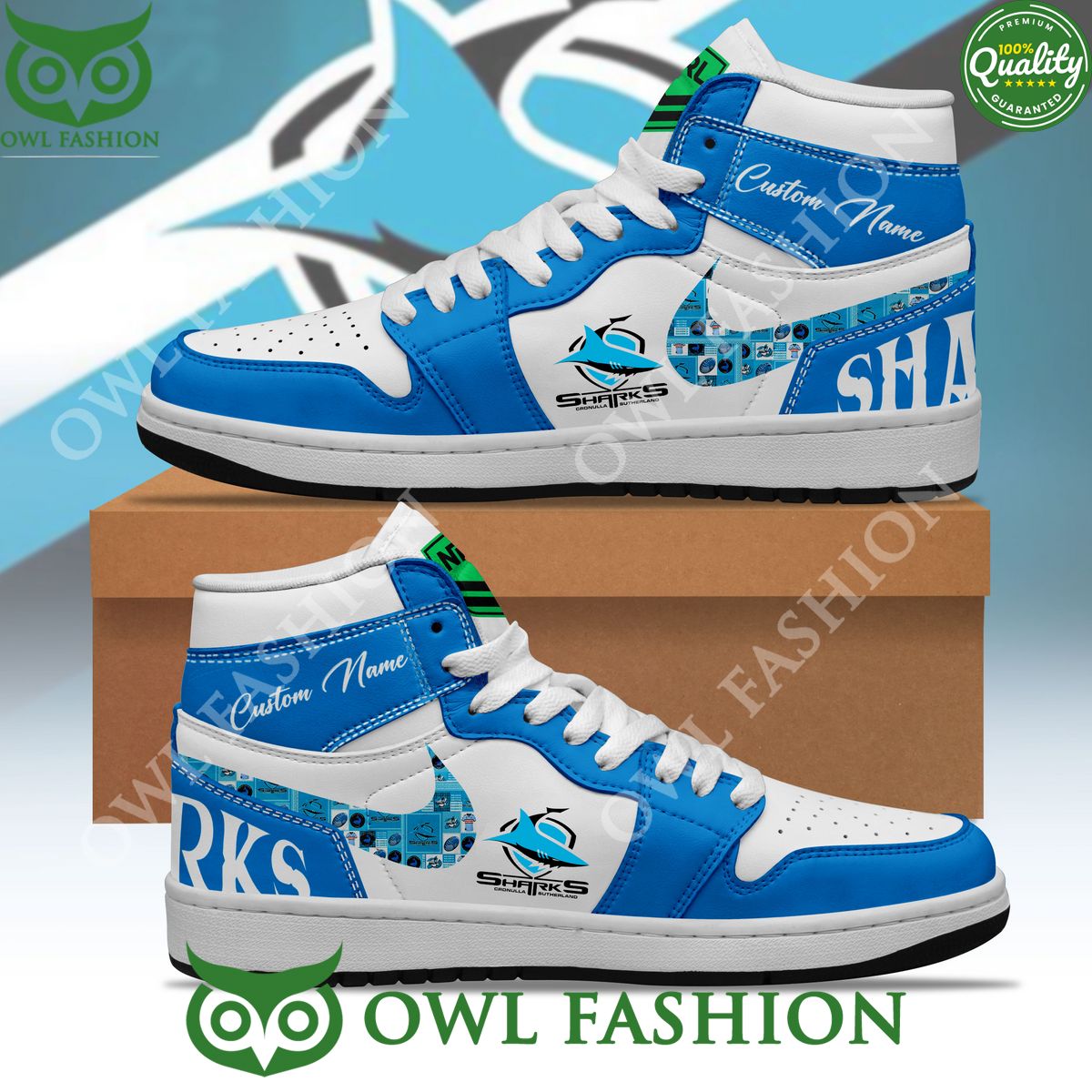 Ideafootwear Cronulla Sutherland SharksAJ1 High Sneakers Shoes For Men And Women 1