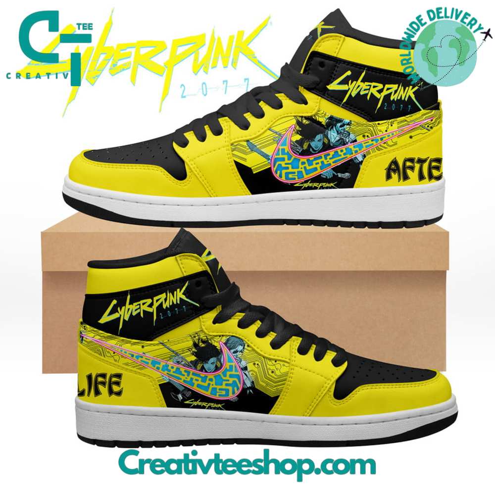 Ideafootwear Cyberpunk 2077 AJ1 High Sneakers Shoes For Men And Women 1