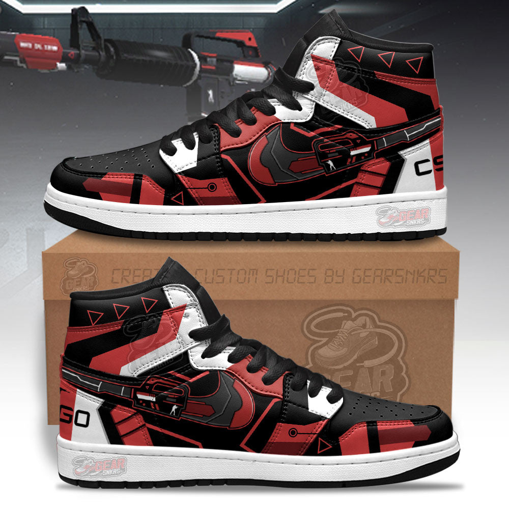Ideafootwear Cyrex M4A1-S Counter Strike Skins AJ1 High Sneakers Shoes For Men And Women 1