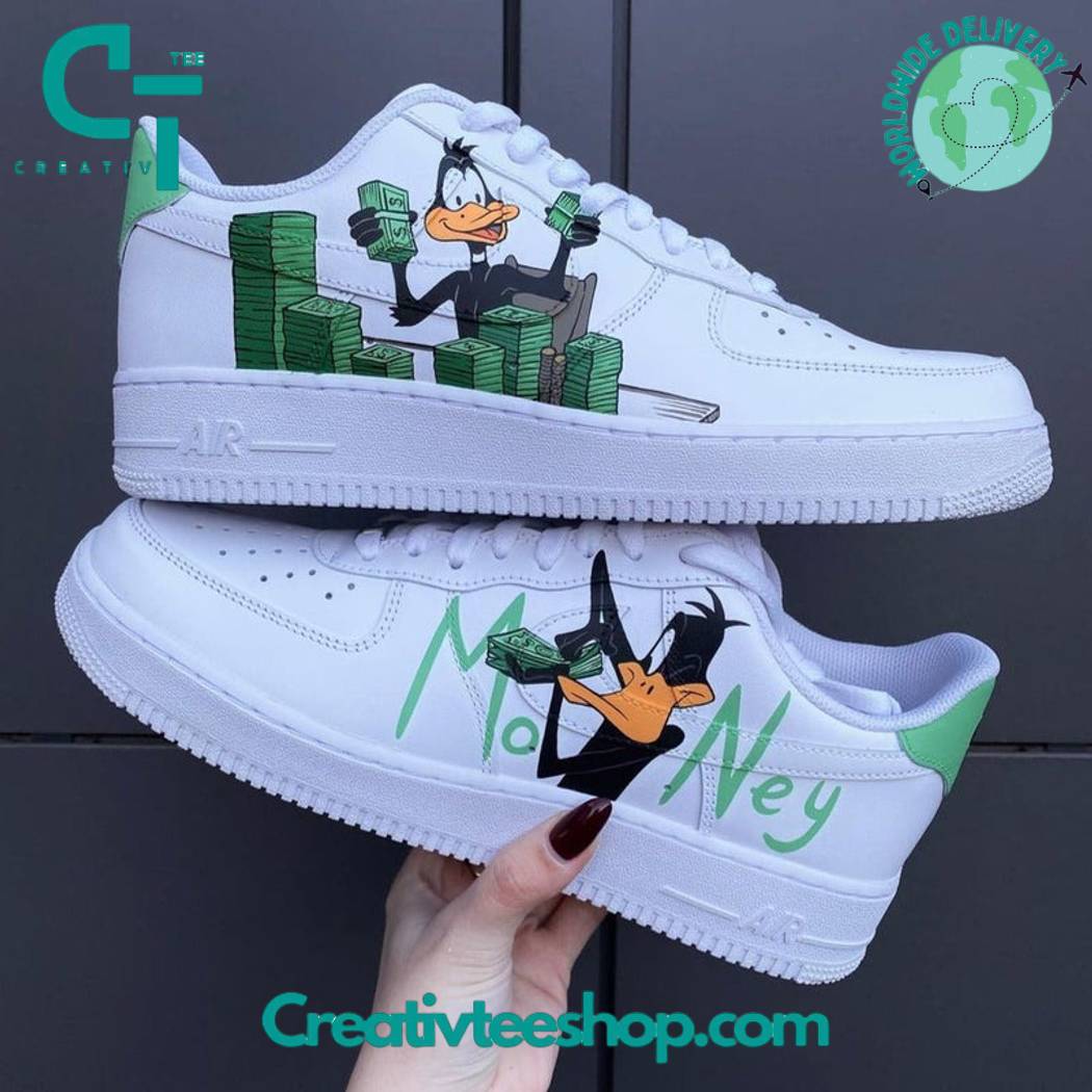 Ideafootwear Daffy Duck Air Low-Top Sneakers Shoes For Men And Women 1