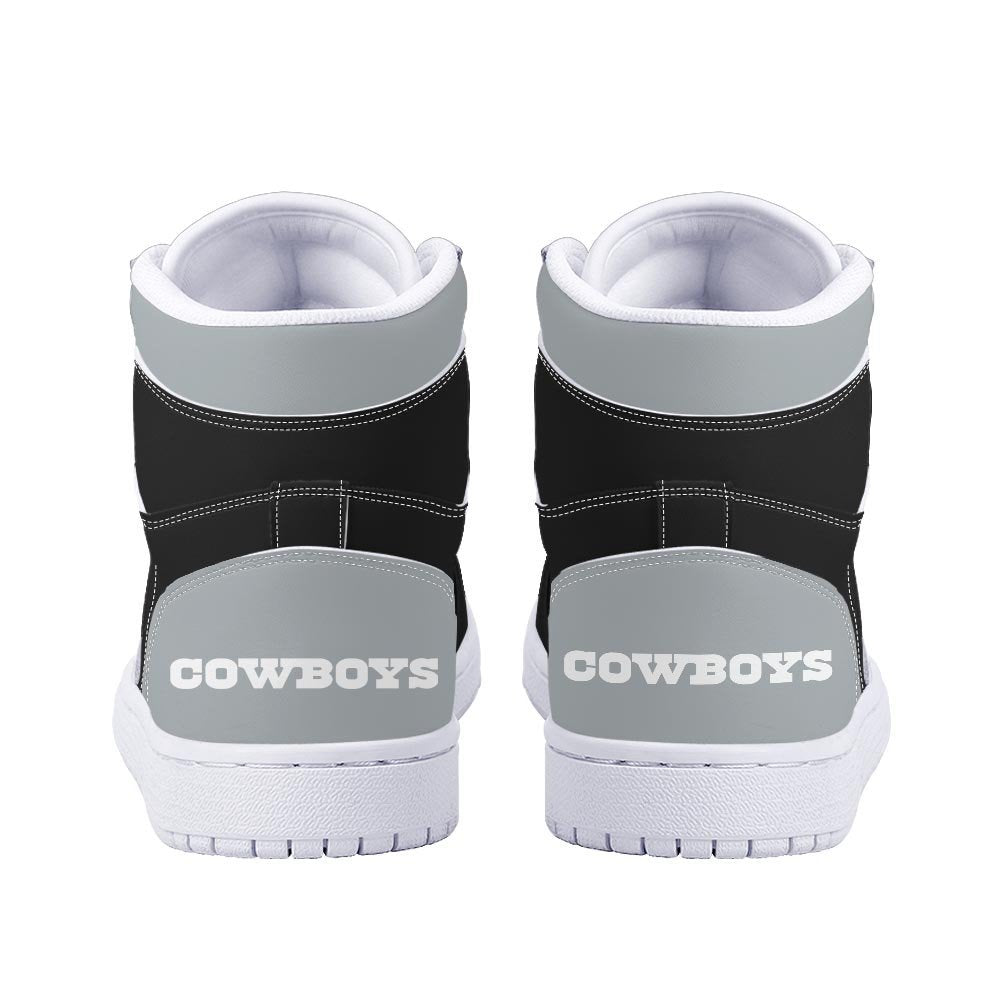Ideafootwear Dallas Cowboys AJ1 High Sneakers Shoes For Men And Women 12