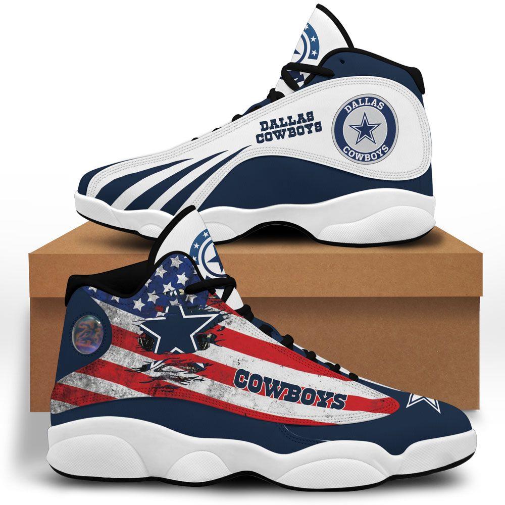 Ideafootwear Dallas Cowboys AJ13 Sneakers Shoes For Men And Women 59