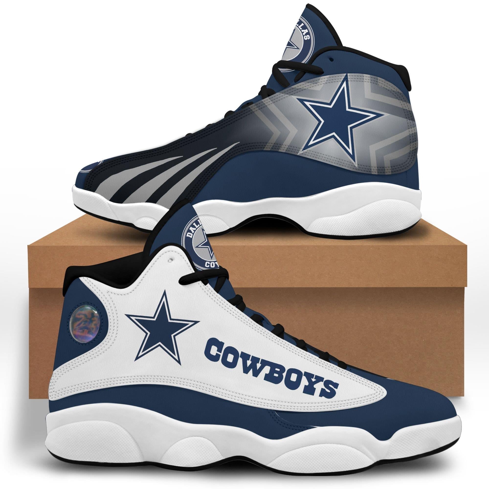 Ideafootwear Dallas Cowboys AJ13 Sneakers Shoes For Men And Women 60