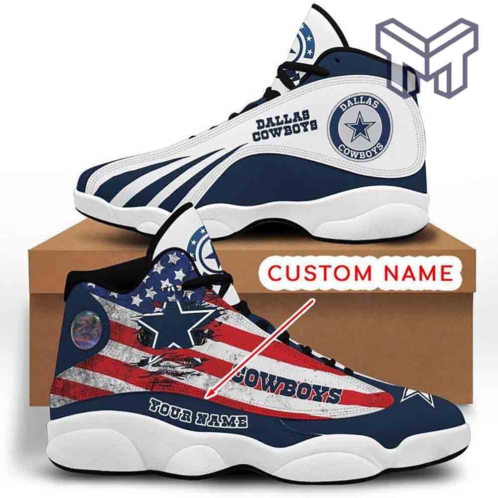 Ideafootwear Dallas Cowboys AJ13 Sneakers Shoes For Men And Women 14