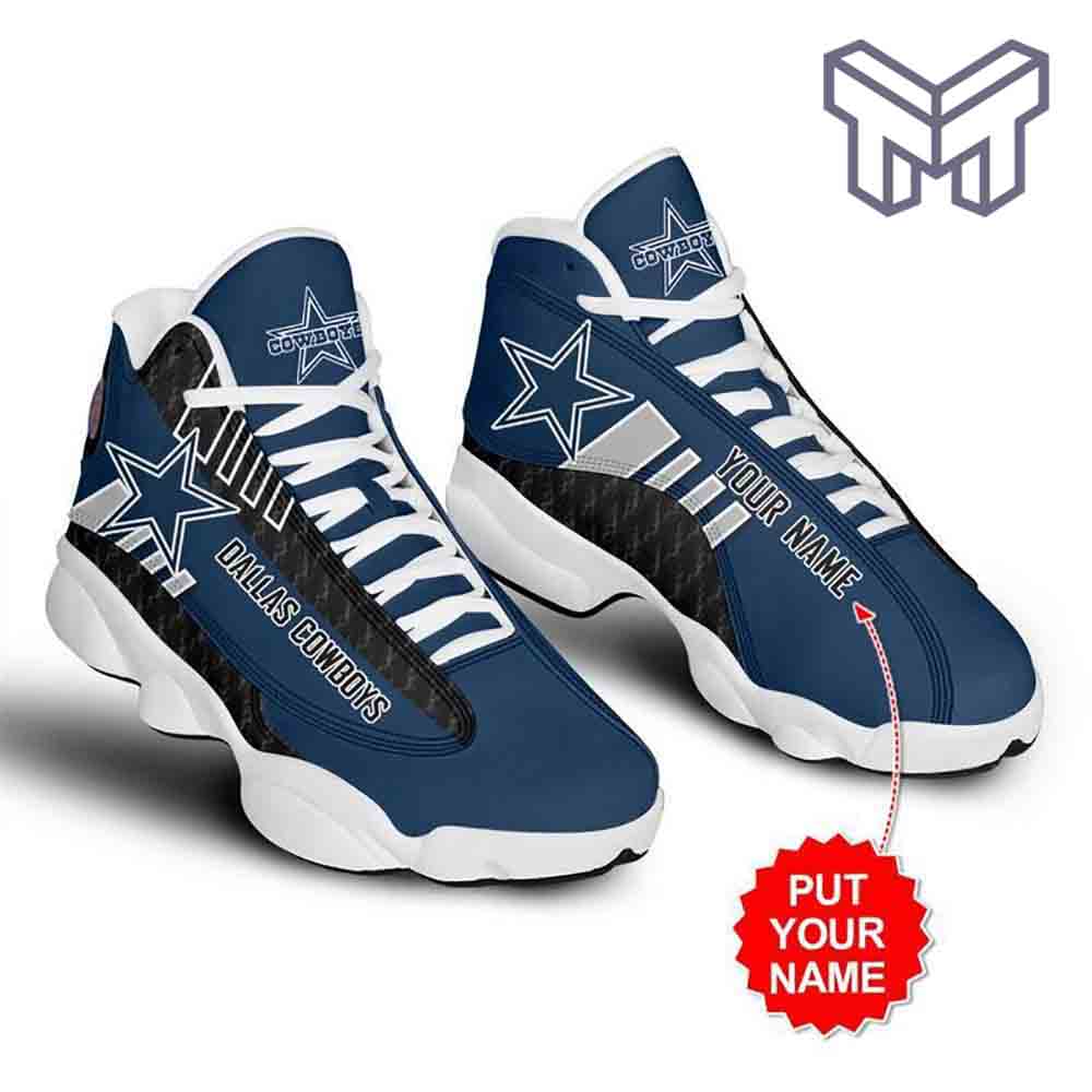 Ideafootwear Dallas Cowboys AJ13 Sneakers Shoes For Men And Women 13