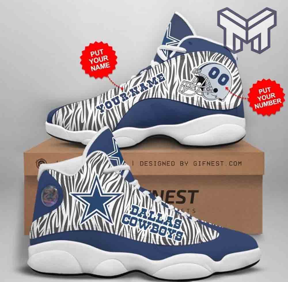 Ideafootwear Dallas Cowboys AJ13 Sneakers Shoes For Men And Women 4