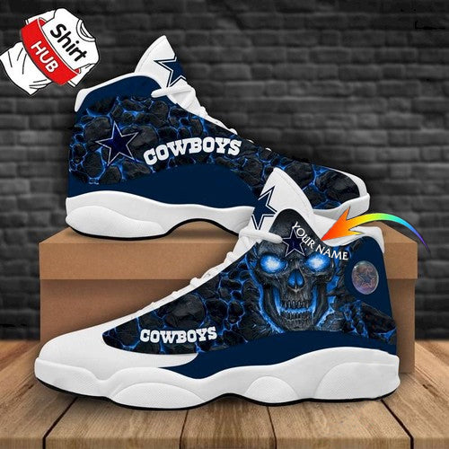 Ideafootwear Dallas Cowboys AJ13 Sneakers Shoes For Men And Women 21