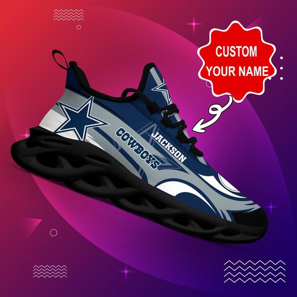 Ideafootwear Dallas Cowboys Max Soul Shoes Sneakers For Men And Women 163