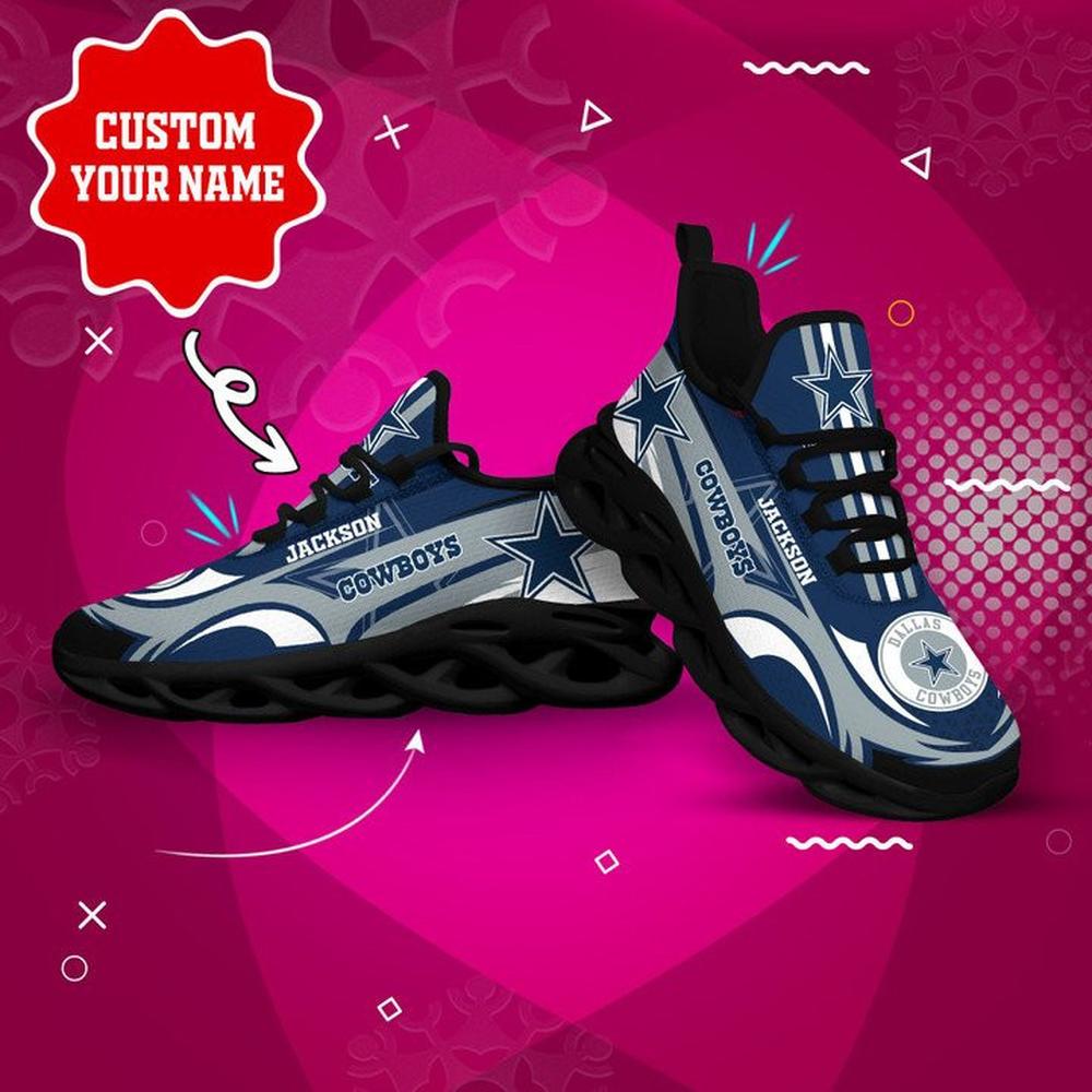 Ideafootwear Dallas Cowboys Max Soul Shoes Sneakers For Men And Women 163