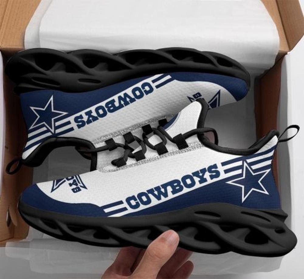 Ideafootwear Dallas Cowboys Max Soul Shoes Sneakers For Men And Women 39