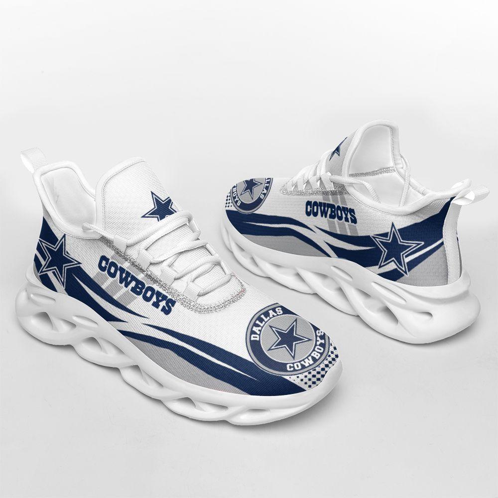 Ideafootwear Dallas Cowboys Max Soul Shoes Sneakers For Men And Women 8