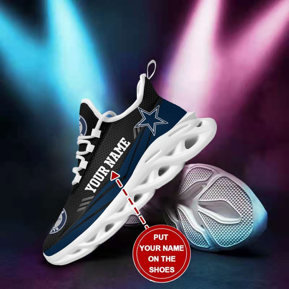 Ideafootwear Dallas Cowboys Max Soul Shoes Sneakers For Men And Women 162