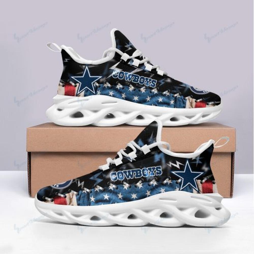 Ideafootwear Dallas Cowboys Max Soul Shoes Sneakers For Men And Women 105