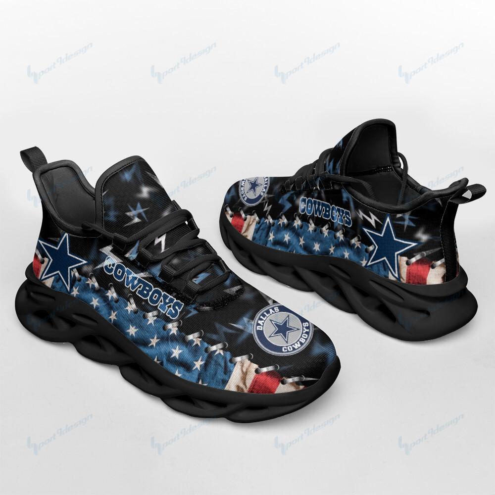 Ideafootwear Dallas Cowboys Max Soul Shoes Sneakers For Men And Women 105