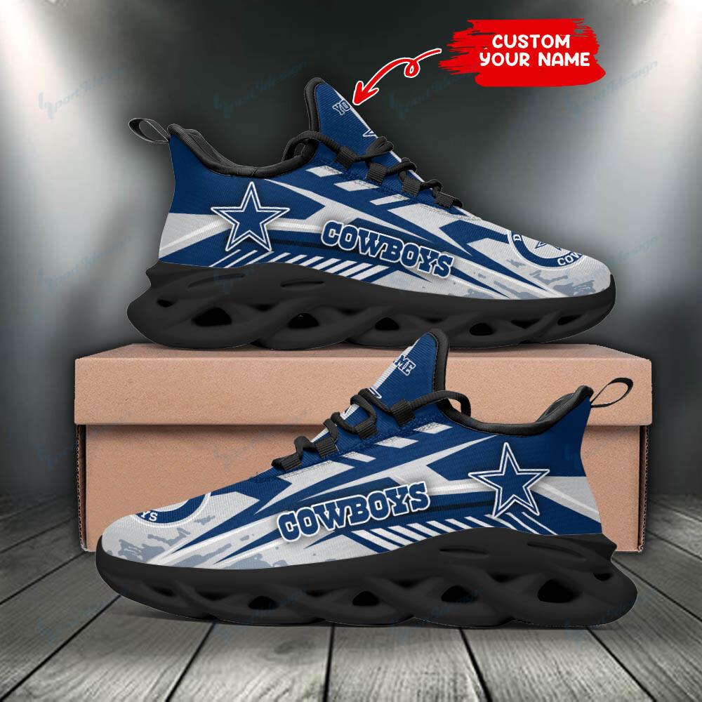 Ideafootwear Dallas Cowboys Max Soul Shoes Sneakers For Men And Women 184