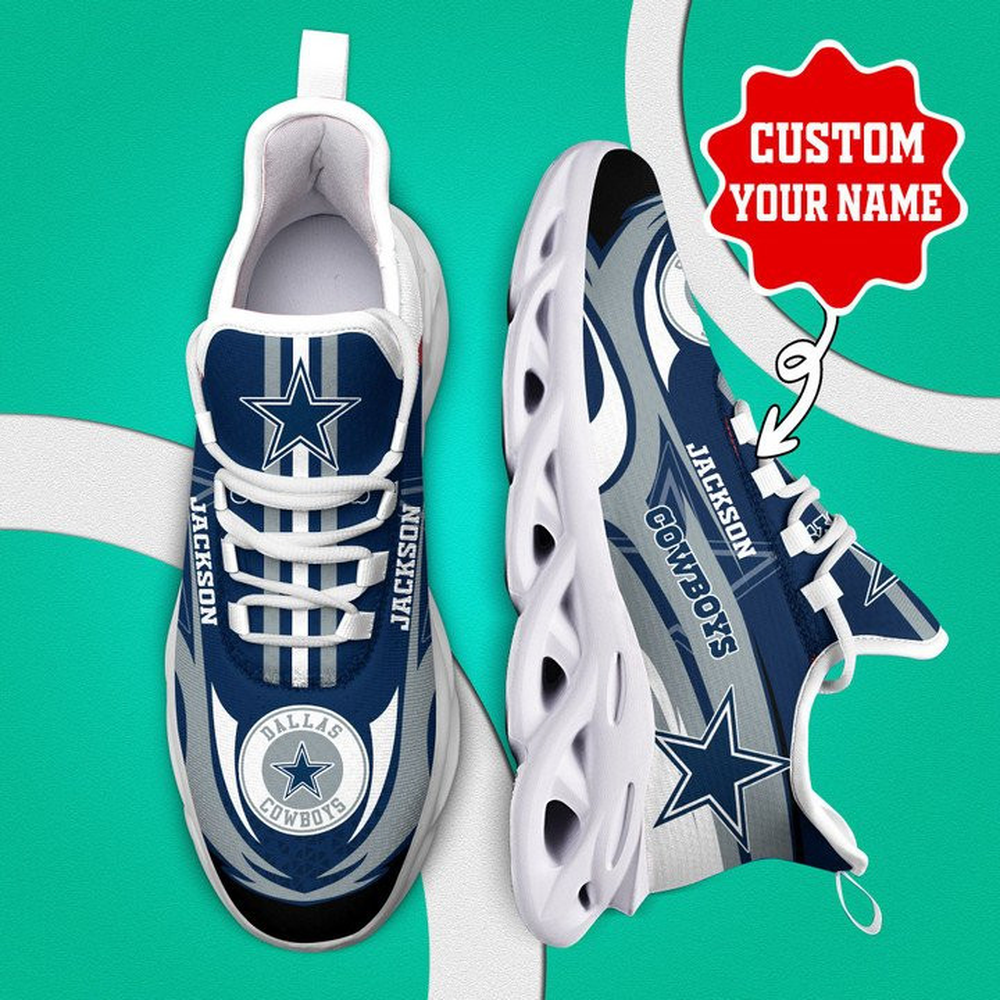 Ideafootwear Dallas Cowboys Max Soul Shoes Sneakers For Men And Women 163