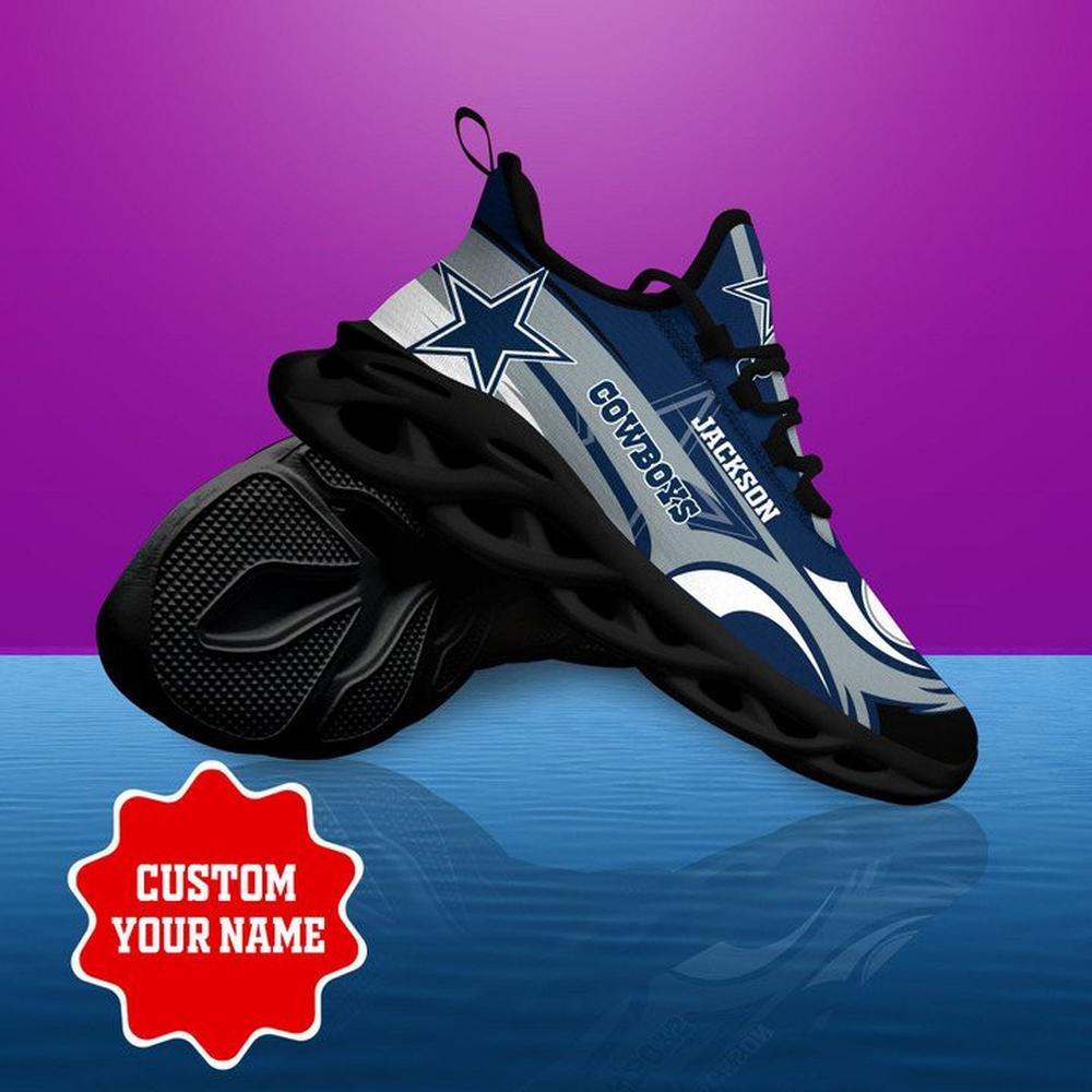 Ideafootwear Dallas Cowboys Max Soul Shoes Sneakers For Men And Women 163