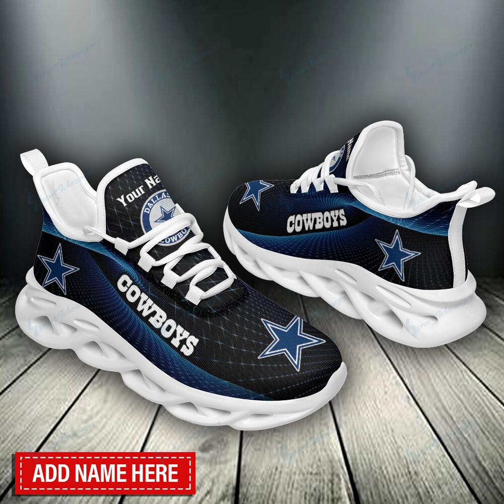 Ideafootwear Dallas Cowboys Max Soul Shoes Sneakers For Men And Women 182