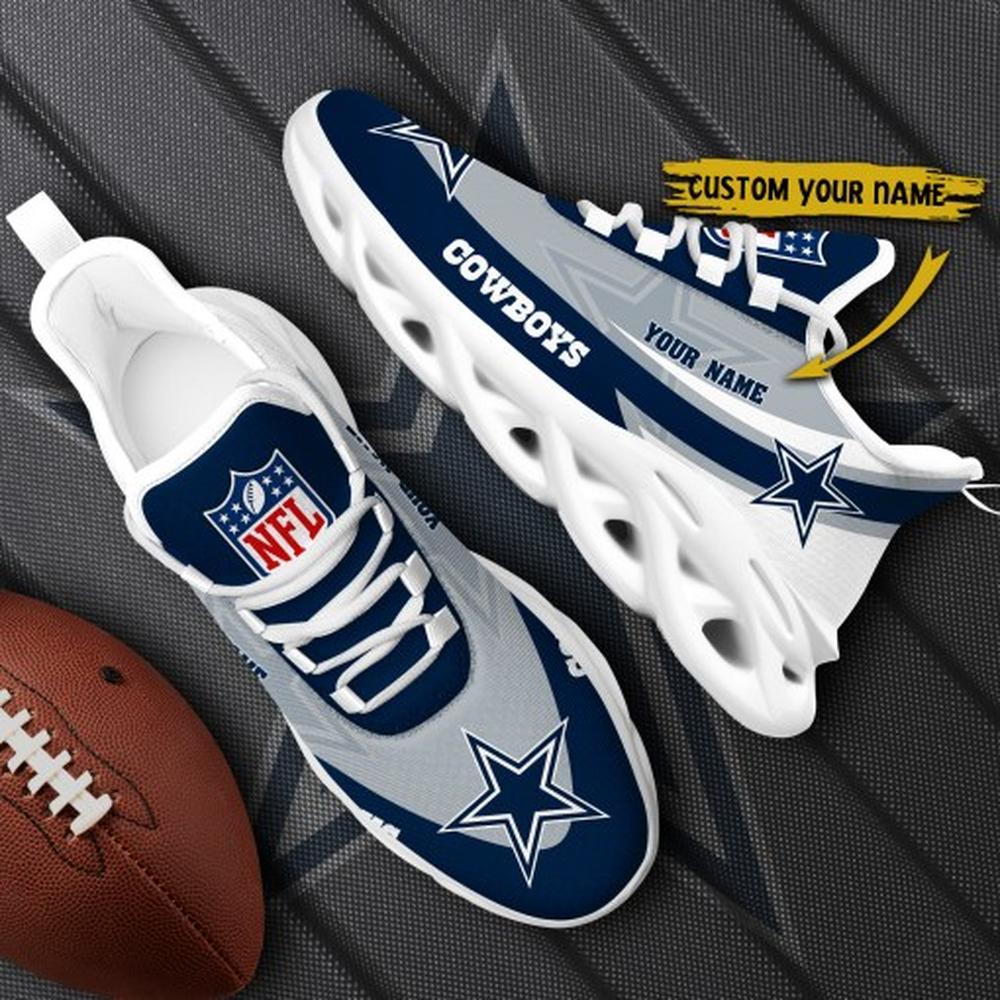 Ideafootwear Dallas Cowboys Max Soul Shoes Sneakers For Men And Women 252