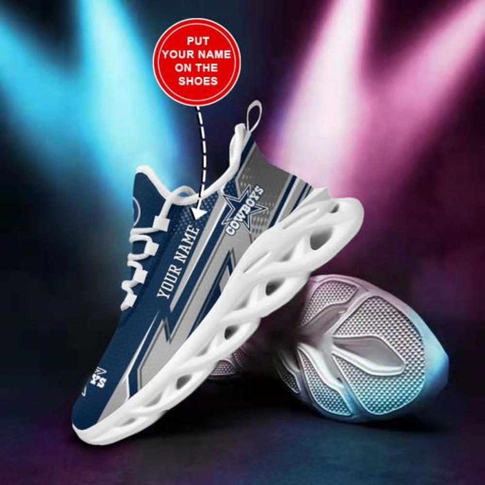 Ideafootwear Dallas Cowboys Max Soul Shoes Sneakers For Men And Women 167