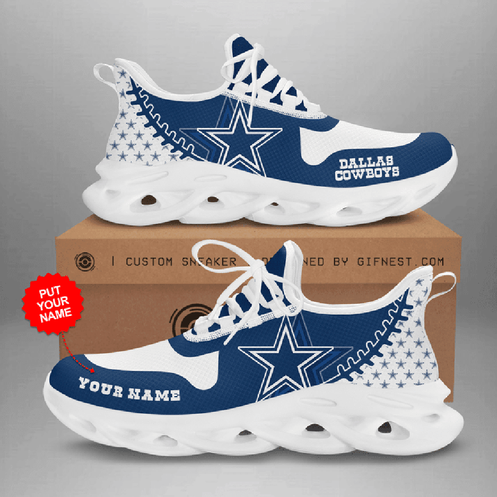 Ideafootwear Dallas Cowboys Max Soul Shoes Sneakers For Men And Women 251