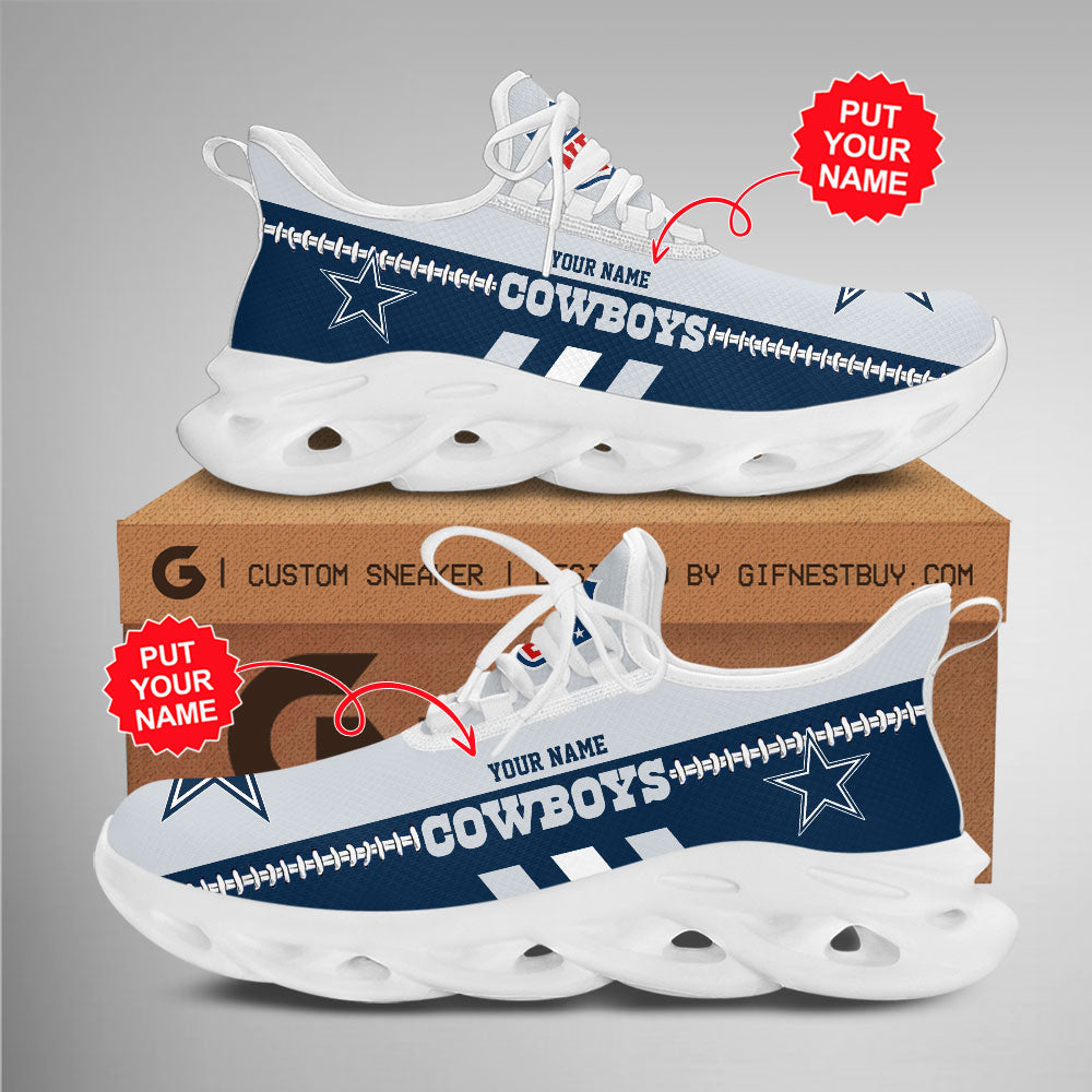 Ideafootwear Dallas Cowboys Max Soul Shoes Sneakers For Men And Women 147