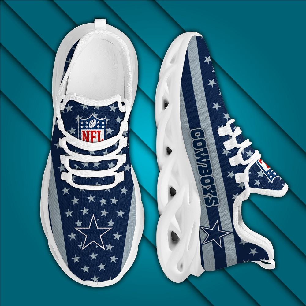 Ideafootwear Dallas Cowboys Max Soul Shoes Sneakers For Men And Women 38