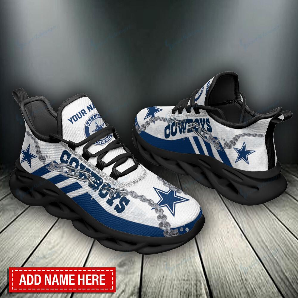 Ideafootwear Dallas Cowboys Max Soul Shoes Sneakers For Men And Women 183