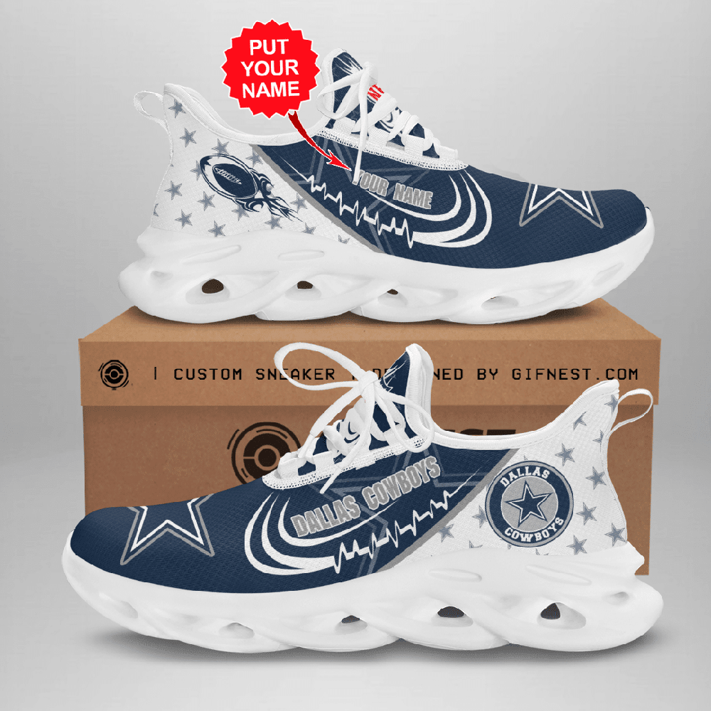 Ideafootwear Dallas Cowboys Max Soul Shoes Sneakers For Men And Women 257