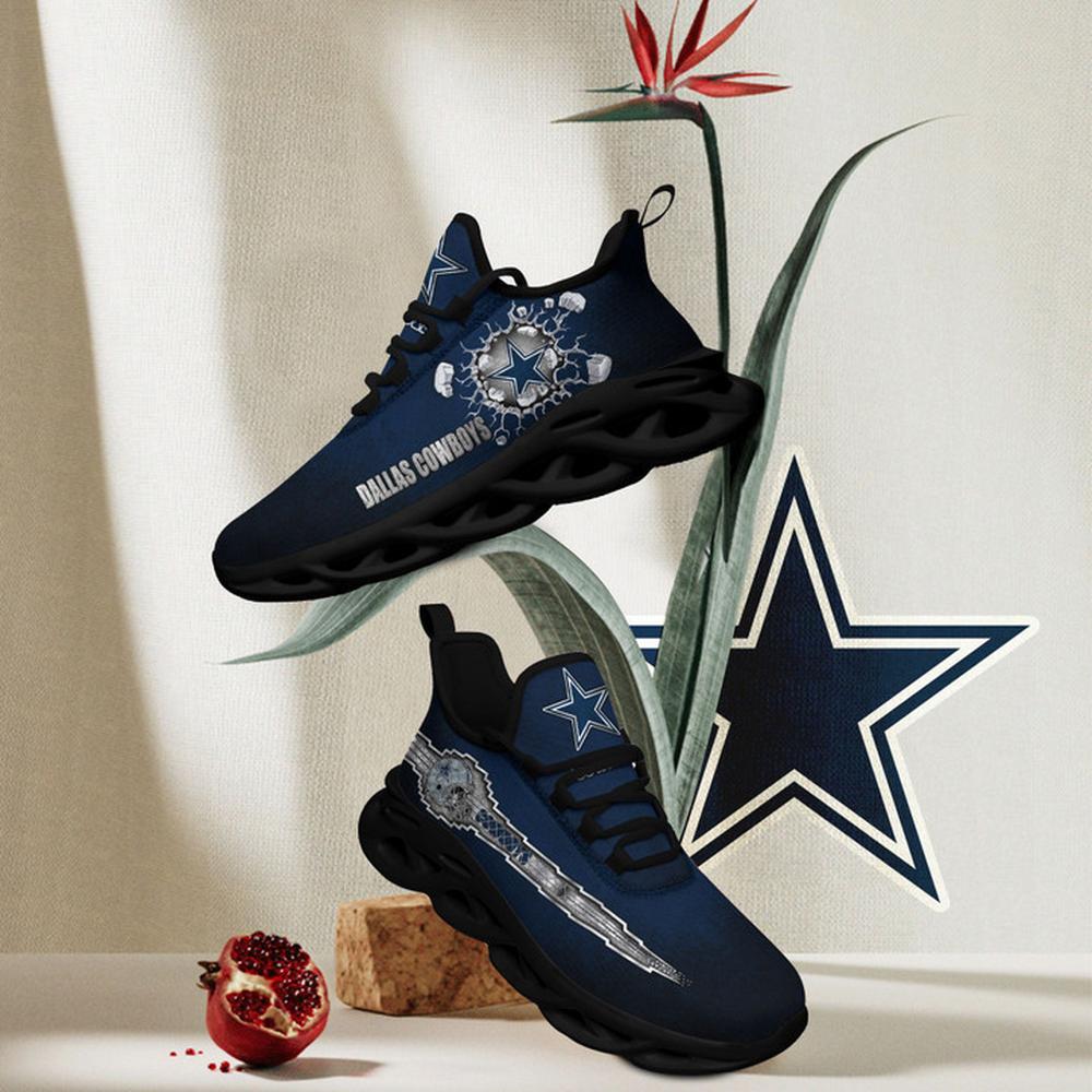Ideafootwear Dallas Cowboys Max Soul Shoes Sneakers For Men And Women 5