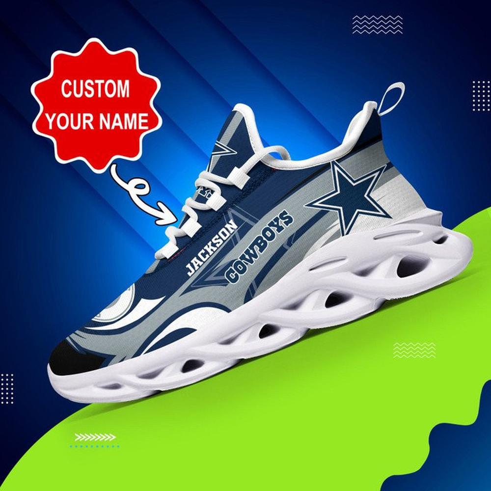 Ideafootwear Dallas Cowboys Max Soul Shoes Sneakers For Men And Women 163