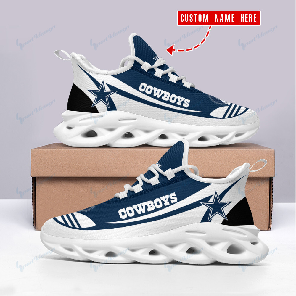 Ideafootwear Dallas Cowboys Max Soul Shoes Sneakers For Men And Women 217