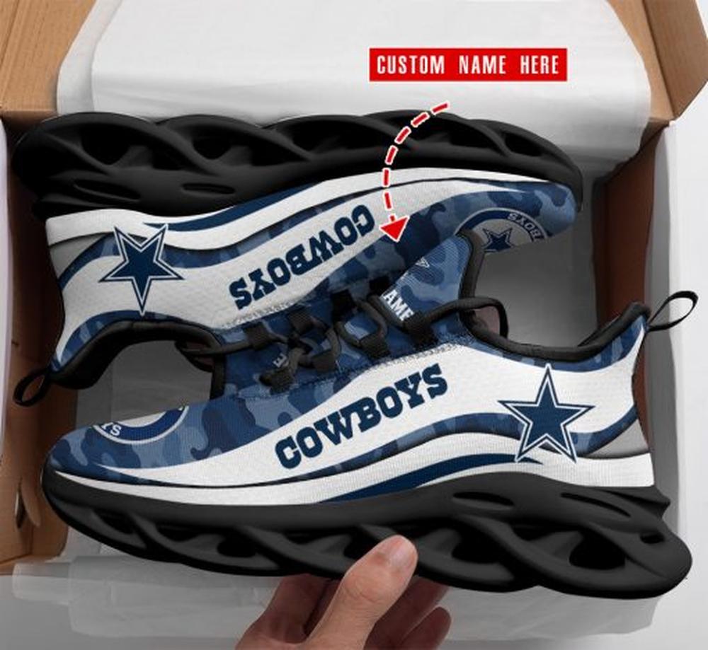 Ideafootwear Dallas Cowboys Max Soul Shoes Sneakers For Men And Women 243