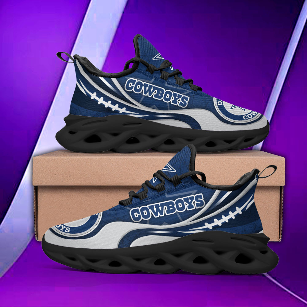 Ideafootwear Dallas Cowboys Max Soul Shoes Sneakers For Men And Women 126