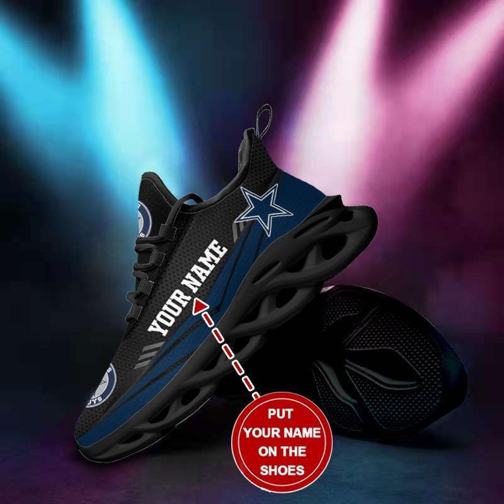 Ideafootwear Dallas Cowboys Max Soul Shoes Sneakers For Men And Women 162