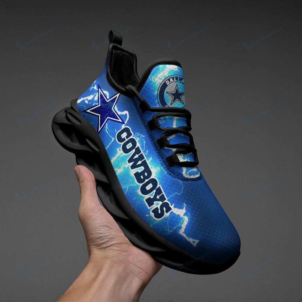 Ideafootwear Dallas Cowboys Max Soul Shoes Sneakers For Men And Women 100