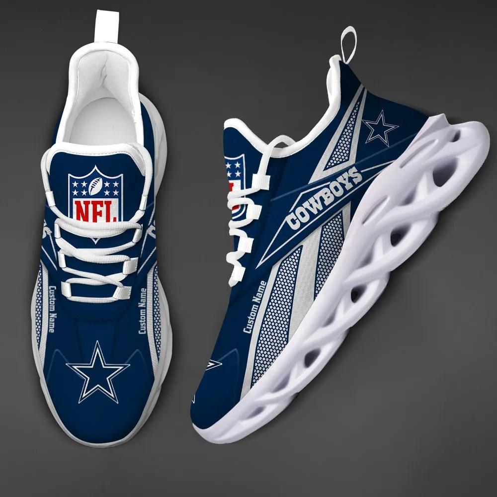 Ideafootwear Dallas Cowboys Max Soul Shoes Sneakers For Men And Women 6