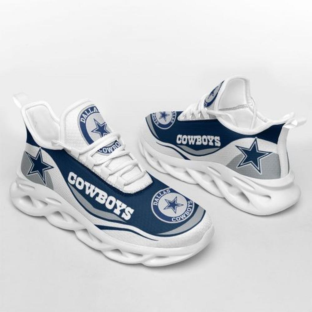 Ideafootwear Dallas Cowboys Max Soul Shoes Sneakers For Men And Women 37