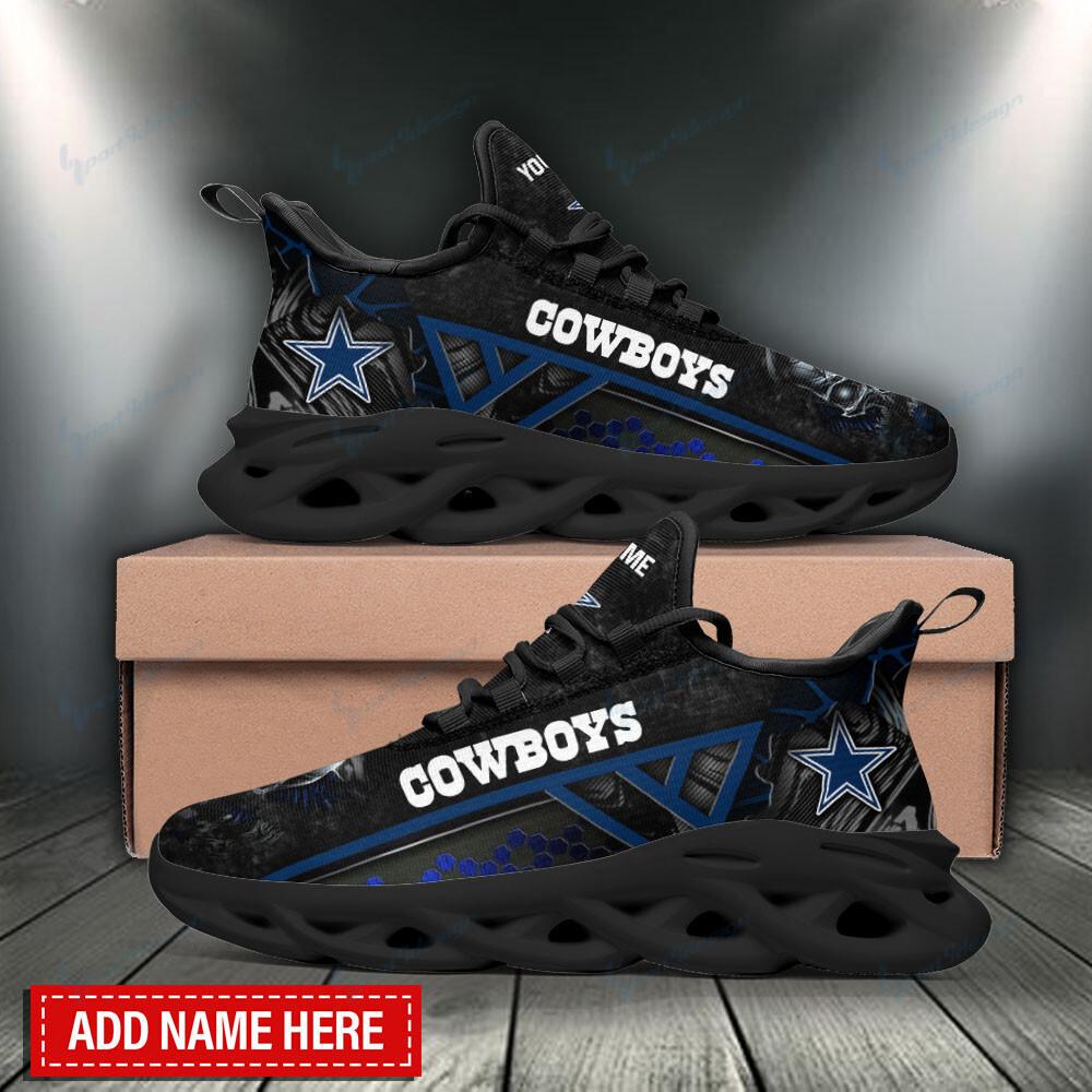 Ideafootwear Dallas Cowboys Max Soul Shoes Sneakers For Men And Women 186