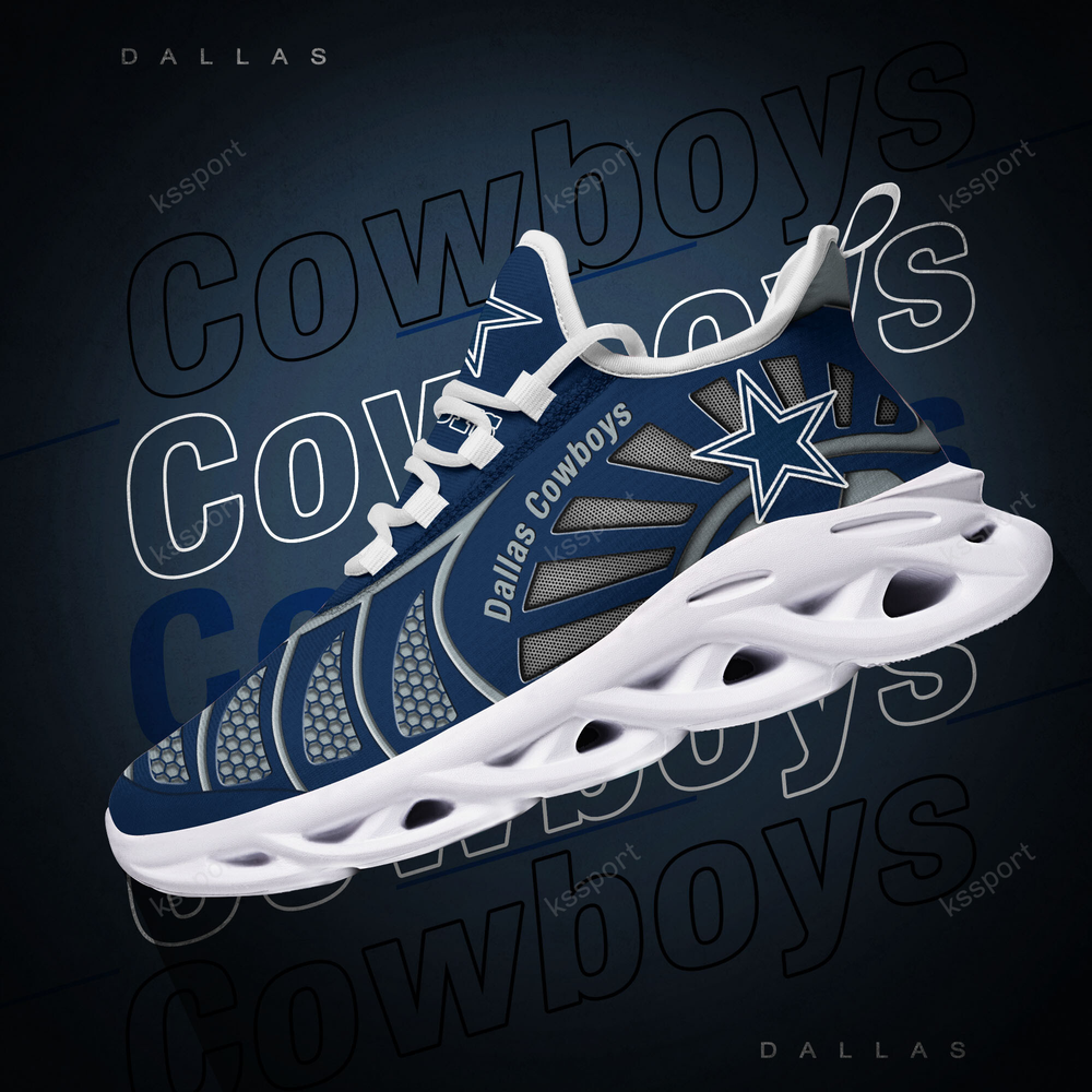 Ideafootwear Dallas Cowboys Max Soul Shoes Sneakers For Men And Women 306