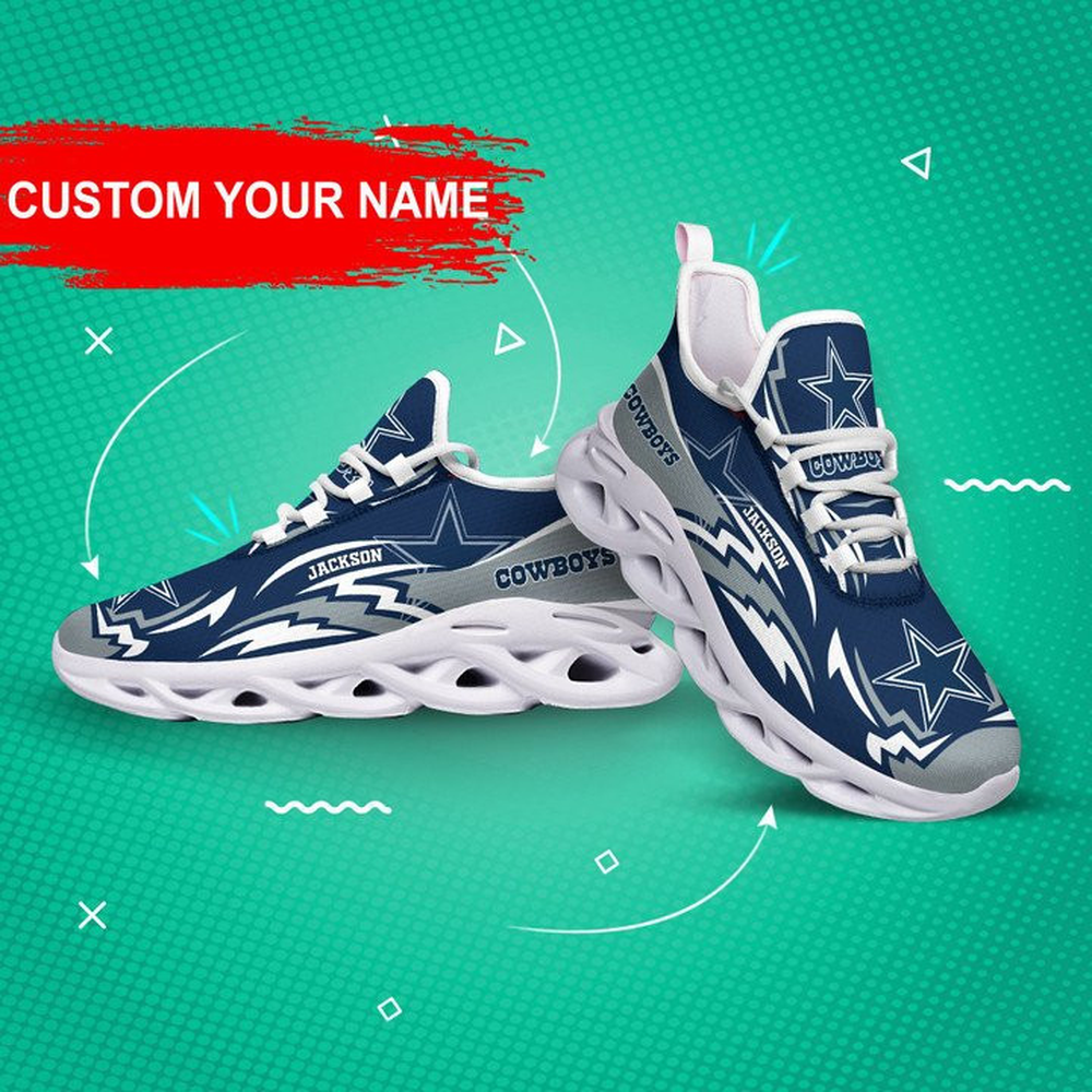 Ideafootwear Dallas Cowboys Max Soul Shoes Sneakers For Men And Women 165