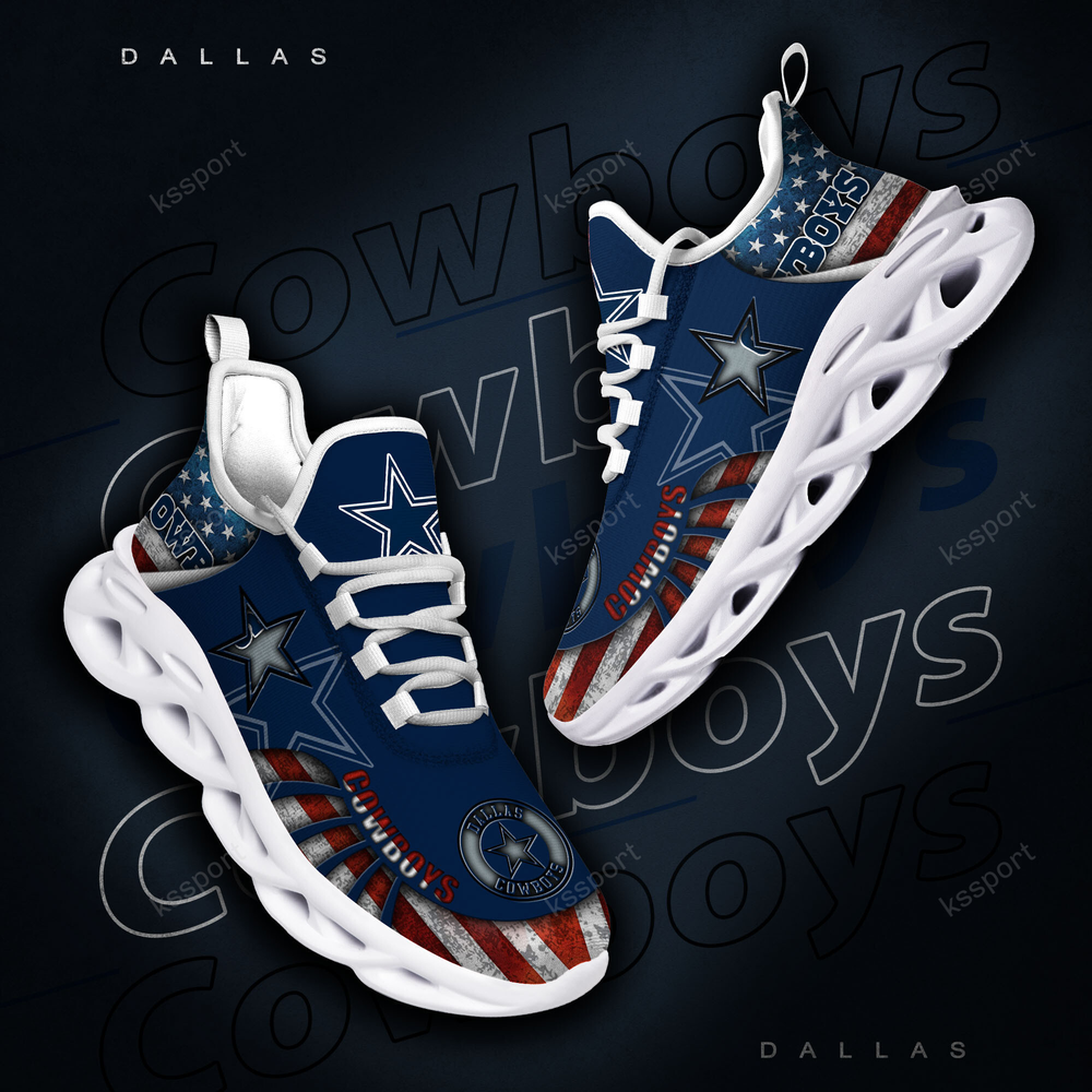 Ideafootwear Dallas Cowboys Max Soul Shoes Sneakers For Men And Women 127