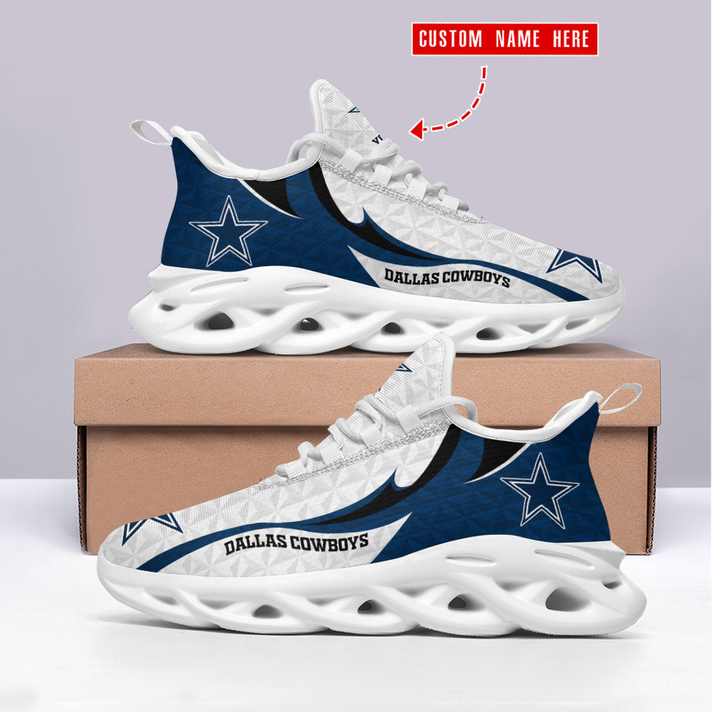 Ideafootwear Dallas Cowboys Max Soul Shoes Sneakers For Men And Women 214