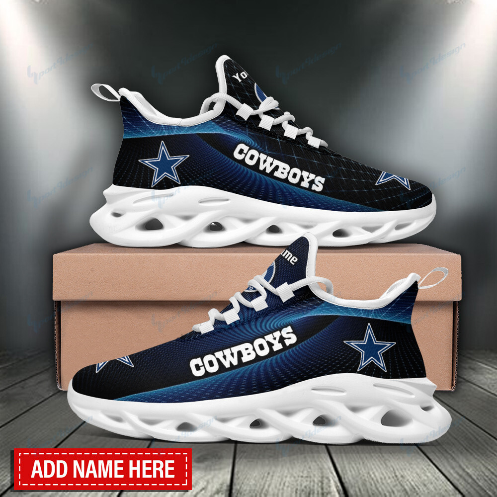 Ideafootwear Dallas Cowboys Max Soul Shoes Sneakers For Men And Women 182
