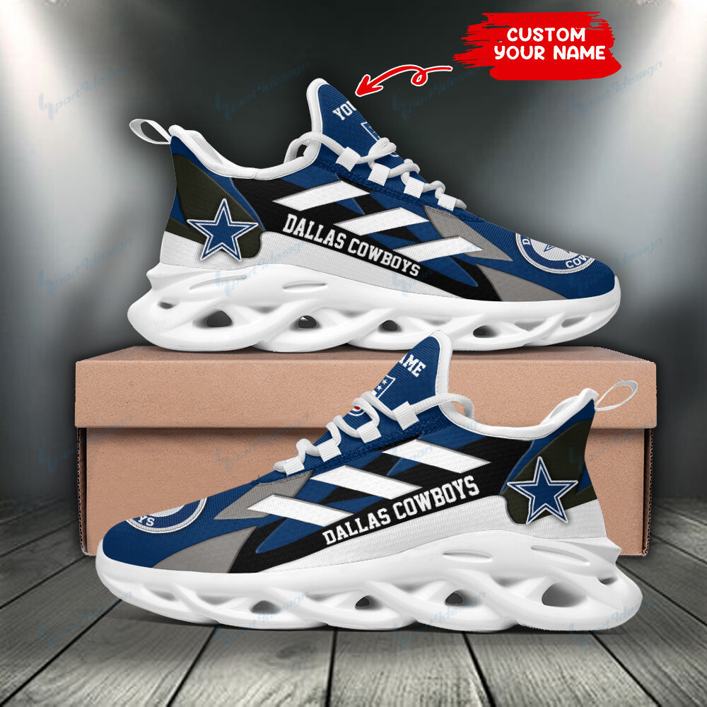 Ideafootwear Dallas Cowboys Max Soul Shoes Sneakers For Men And Women 253