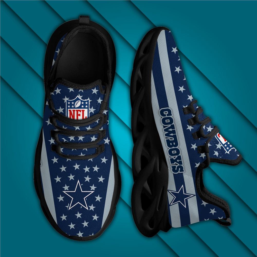 Ideafootwear Dallas Cowboys Max Soul Shoes Sneakers For Men And Women 38